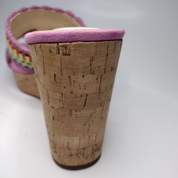 New Jessica Simpson Multi Colorful Knit Detail Sandals - Picture 7 of 7